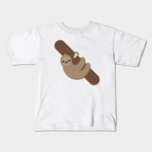 Cute brown sloth Kids T-Shirt